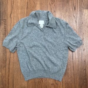 H&M Short Sleeve Cropped Polo Size M